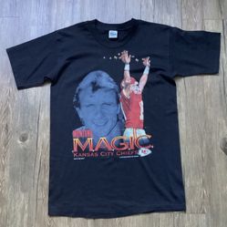 Vintage 1994 Salem Sportswear Joe Montana Magic Kansas City Chiefs KC Tee