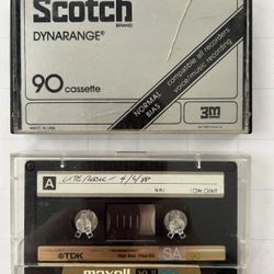 Set Of 2 Preowned Cassette Tapes TDK SA 90 Scotch Dynamite 90