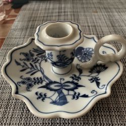 Blue Danube Onion, Chamber Style Candle Holder