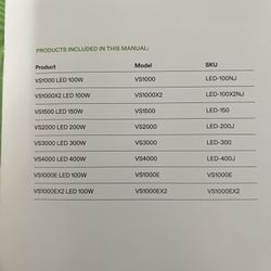 Vivosun vs1000E grow light 2 pack  