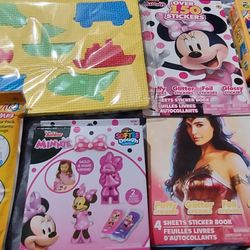 Crafts, Stickers, Puzzle, Etch A Sketch, And Toys Bundle