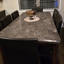Hightop Marble Dinning Table 