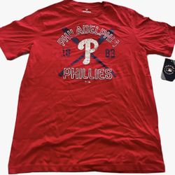 2 x Brand New Philadelphia Phillies T-Shirt (1x Men’s X-Large / 1x Men’s Large)