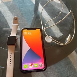 iPhone 11 Max Pro and Apple Watch