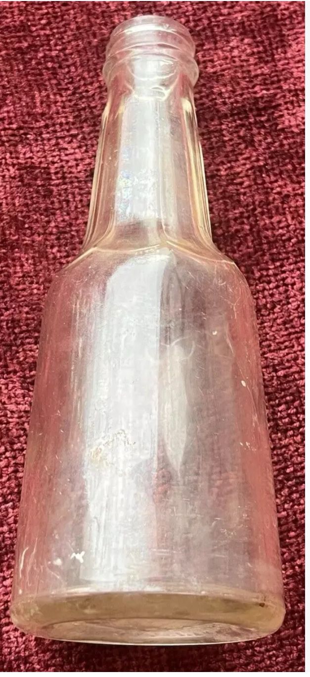 Antique Vtg Embossed Bottle Table Products, Inc. Los Angeles, CA 3220 Rec. Cal