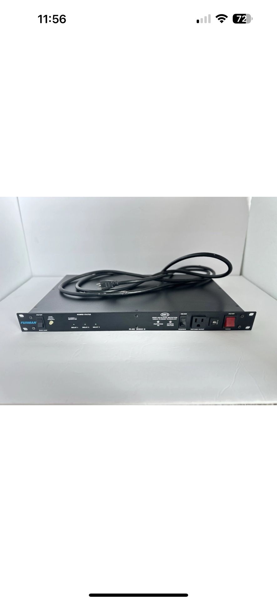 Furman PS-8R Series II 8-Outlet Power Conditioner & Sequencer.