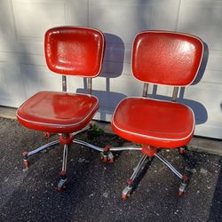 Chairs (2 Red Swivels)