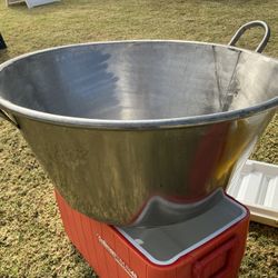 Commercial Grade Cazo Para Carnita Caso / Stainless Steel Fryer Bowl 