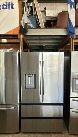 Samsung 4-Door Refrigerator (French Door Fridge with Drawer Freezer) Stainless Steel - Water Dispenser LED Lighting