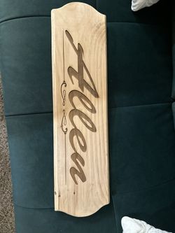 Laser Engraving Woden Plaque