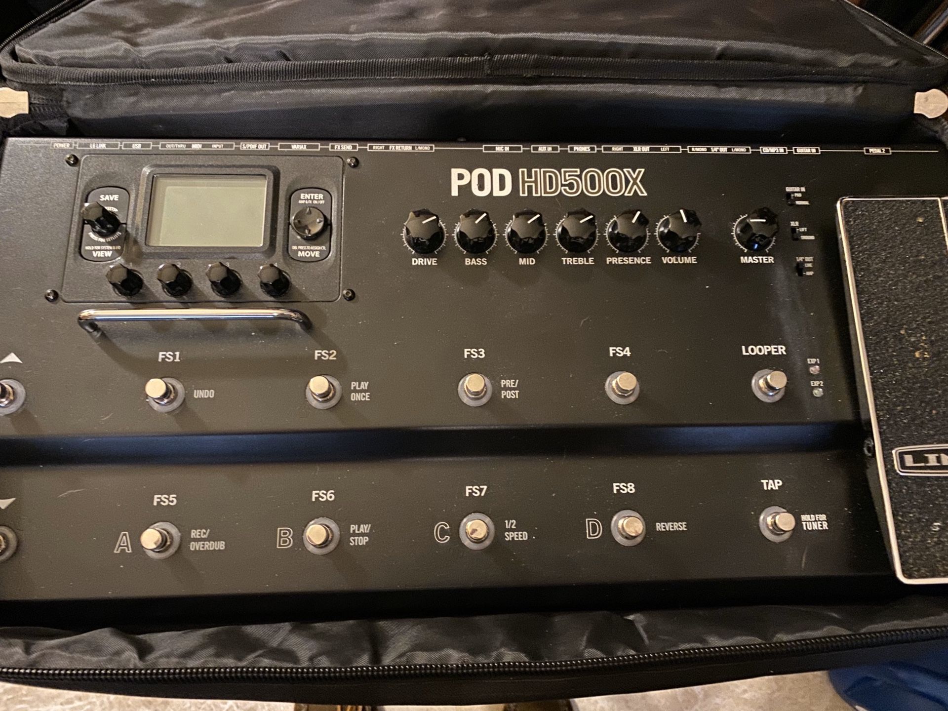 Line6 POD Hd 500x pedalboard