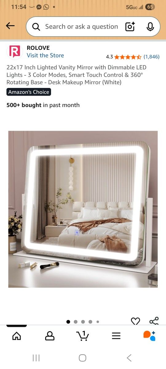 Vanity Mirror -Never Opened