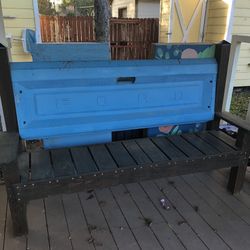 Vintage Ford Tailgate Bench
