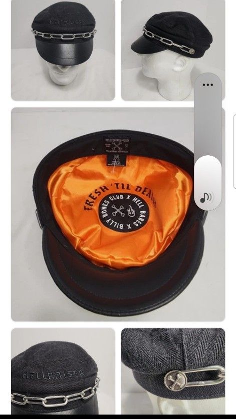 Black Cap With Chain See Pictures