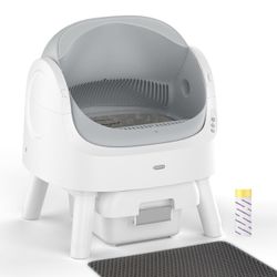 AutoScooper 11 Self Cleaning Cat Litter Box, Automatic Cat Litter Box for Multiple Cats, Integrated Safety Protection with Open-Top Design