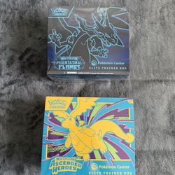 Pokemon Center TCG  Ascended Heroes and Phantasmal Flames ETB bundle