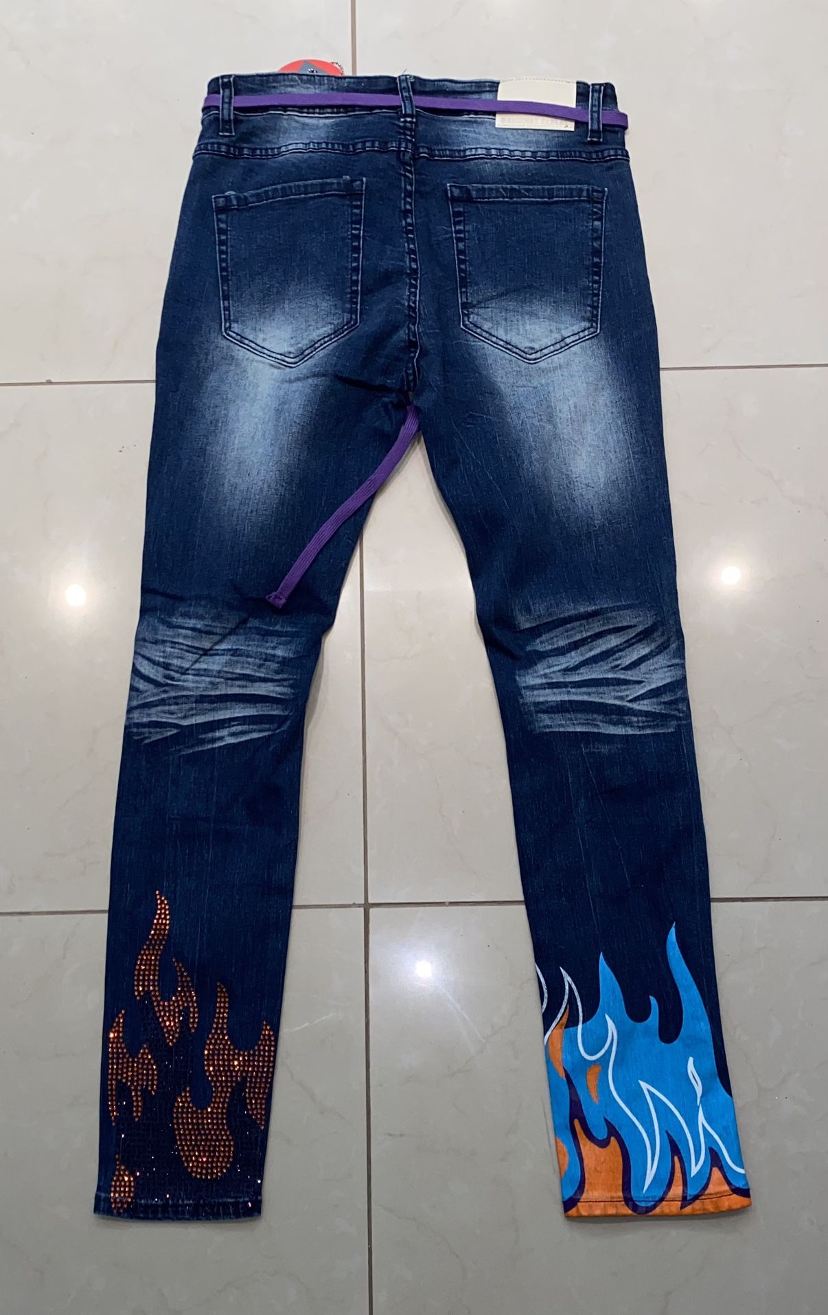 Original fables “holy hell” blue denim set  & Accessories