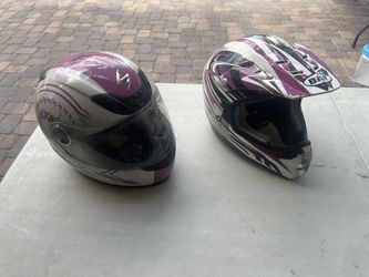 2 Adult Riding Helmets