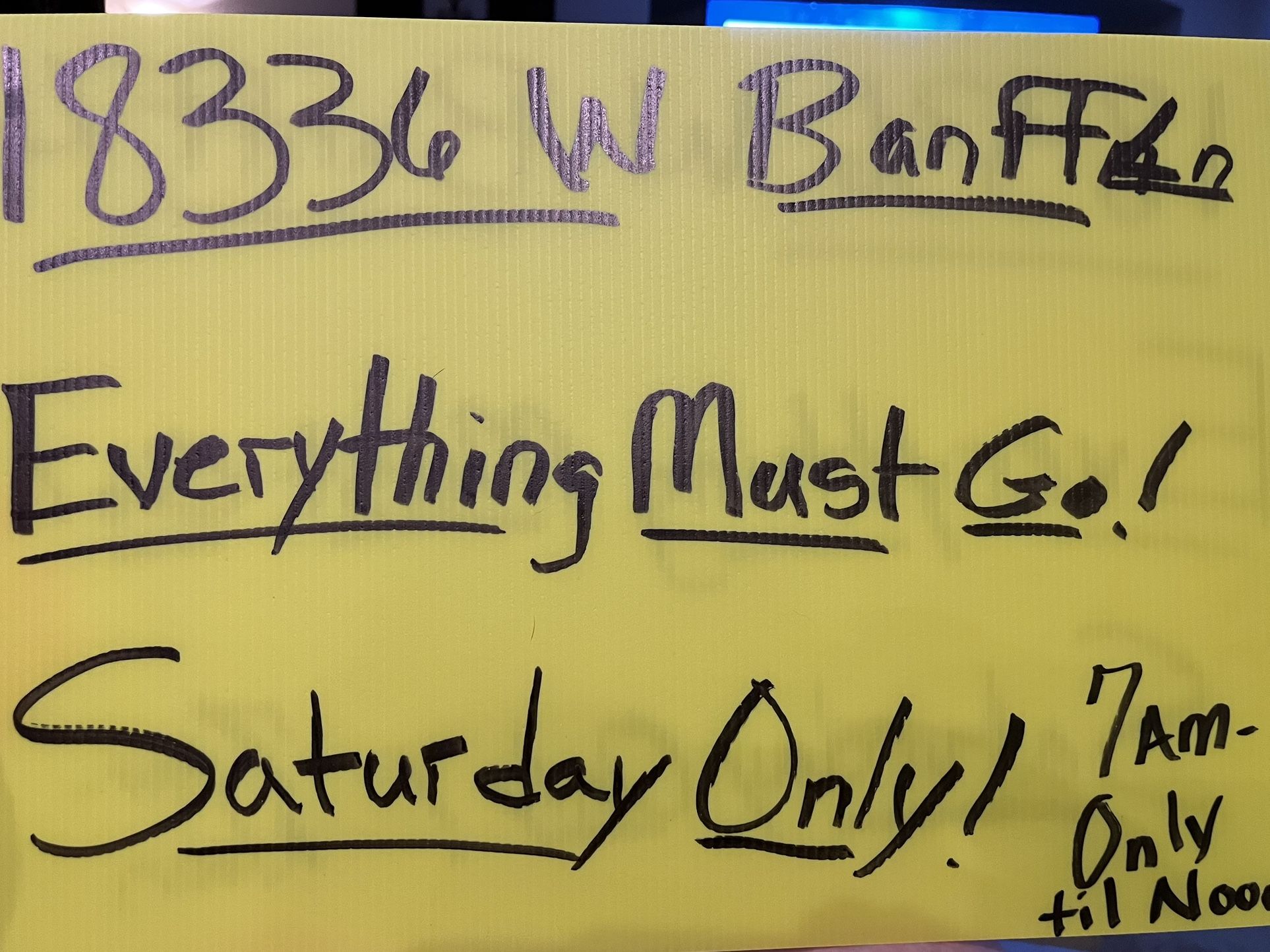 MOVING SALE!!