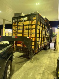 LARGE ENCLOSED DUMP TRAILER
