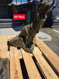 CONCRETE CEMENT T-REX DINOSAUR STATUE $120 EACH