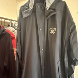 3xl Raiders Coach Wind Breaker 