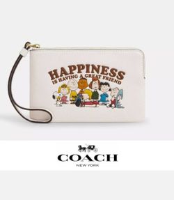 Coach Peanuts wristlet