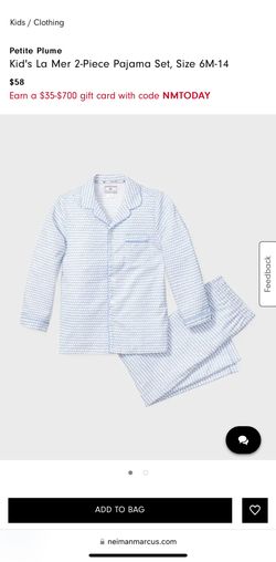 Kids Unisex Petite Plume Pajama Set