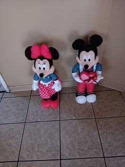 Micky and Minnie Standing Dolls