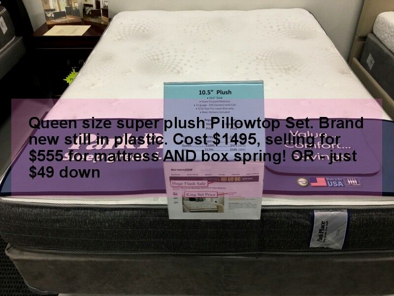 Queen Size Super Pillowtop Mattress Set