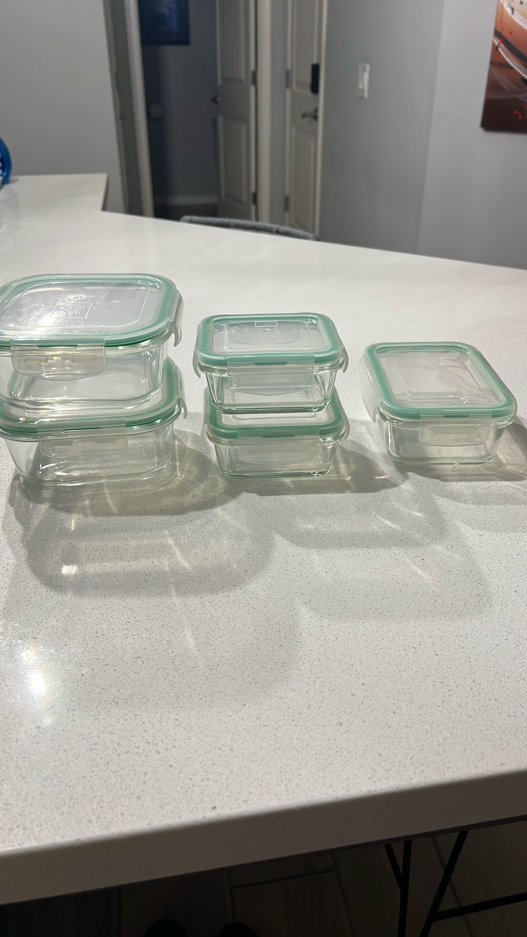 5 Glass Storage Containers