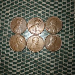 1969 Pennies With Floating Roof Error.