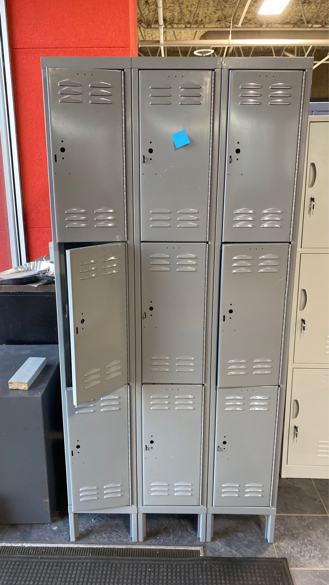 3x3 Gray Lockers - 36x78x15