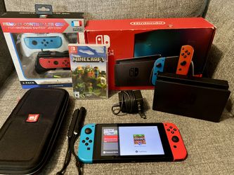 🥳🙌 Nintendo Switch (with box & many accessories) 🥳🙌