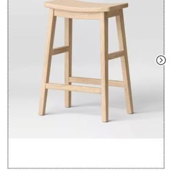 2 Solid Wooden Bar Stools Great Condition 