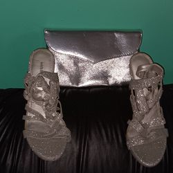 Silver Heels (Size 9)