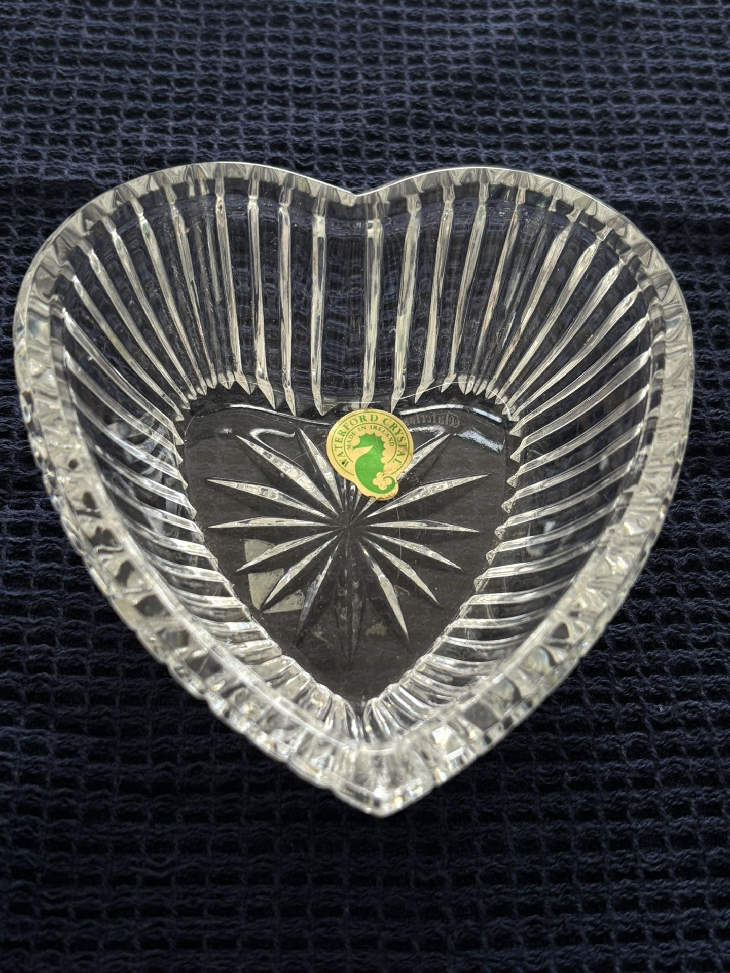 Waterford Heart Shaped Crystal Dish