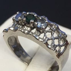 White gold ring