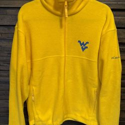 Mens LRG West Virginia University Full-Zip Fleece Jacket Columbia GOLD YELLOW