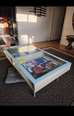 Mid century glass table