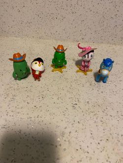 Small Collectible Character Figures Set of 5