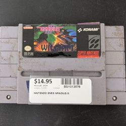 Gradius 3 William Super Nintendo 