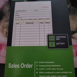 (4) Carbon copy sales receipt books