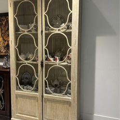 Wood/Glass Display Armoire