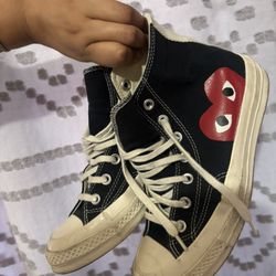 CdG PLAY x Converse Women's Chuck Taylor All Star Peek-A-Boo High-Top Sneakers