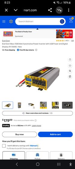 Everstart max 1500 inverter