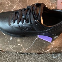 Mens Black Fila Fitness Shoes