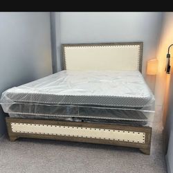 King Package Deal Includes Bed Frame, Mattress, & Boxspring! Ready For Delivery 🚚 