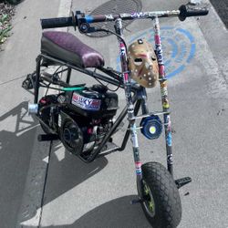 Joes Mini Bike With Wheelie Bar