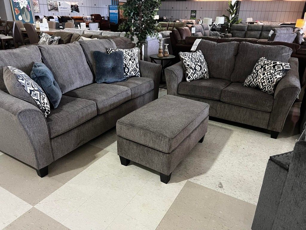Ashley Living Room Set Sofa and Loveseat Nemoli Collection for
